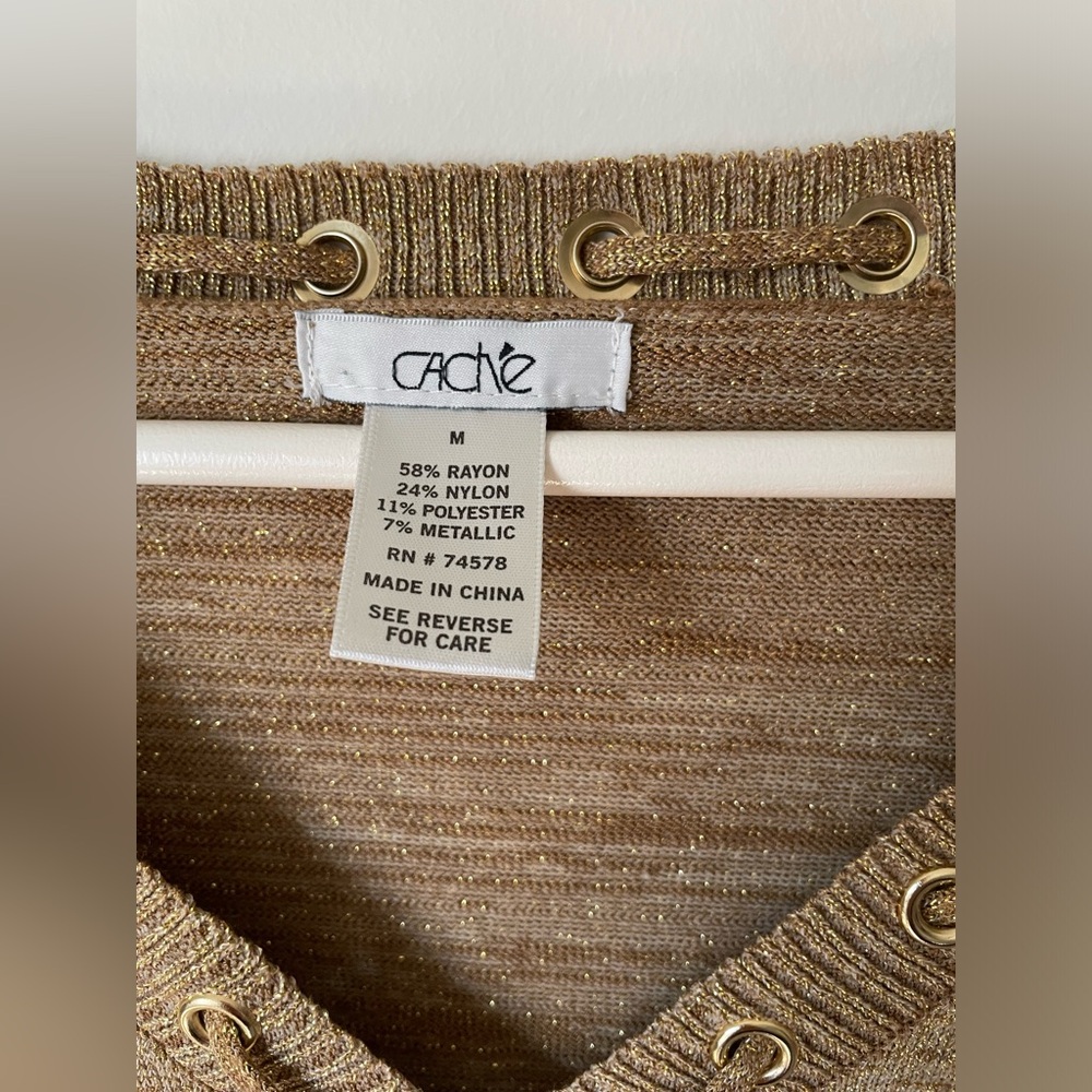 Vintage Cache Metallic Top - Picture 2 of 3